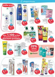 Gazetka promocyjna Budni - Prospekte - Gazetka - ważna od 09.04 do 09.04.2022 - strona 6 - produkty: balsam, body, body lotion, Bodymilk, bürste, colgate, creme, deo, deo roll-on, discount, duschgel, eis, elle, flüssigseife, garnier, gillette, handcreme, LG, Lotion, Maske, milch, natur, natura, nivea, olive, palmolive, Q10, reis, roll-on, Seife, Signal, skinguard, teller, Ti, tuc, tuchmaske, vita, Vitamin C, zahnbürste, zahncreme