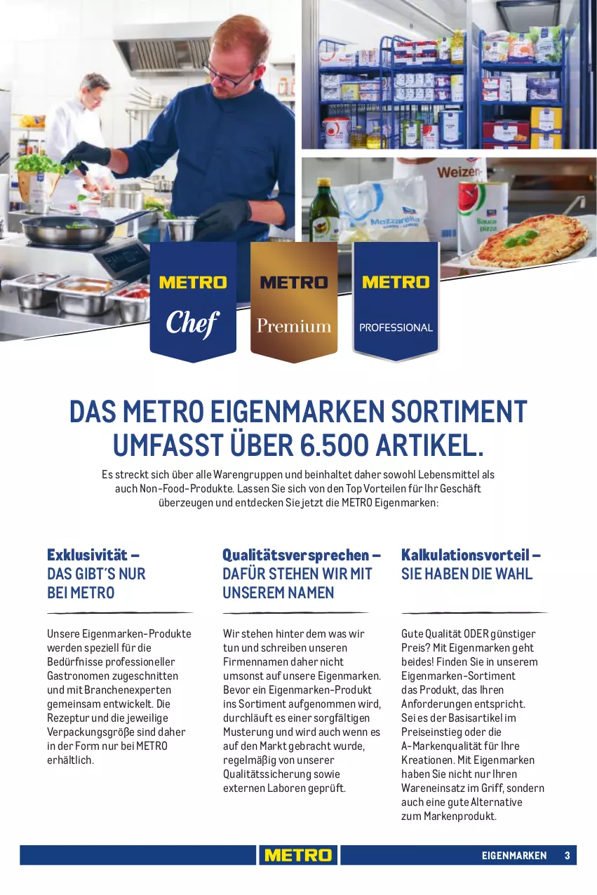 Aktueller Prospekt Metro - Eigenmarkensortiment - von 01.01.2023 bis 18.09.2024 - strona 3 - produkty: decke, eis, elle, erde, lebensmittel, Metro, reis, rezept, schnitten, Spezi, Ti, WICK