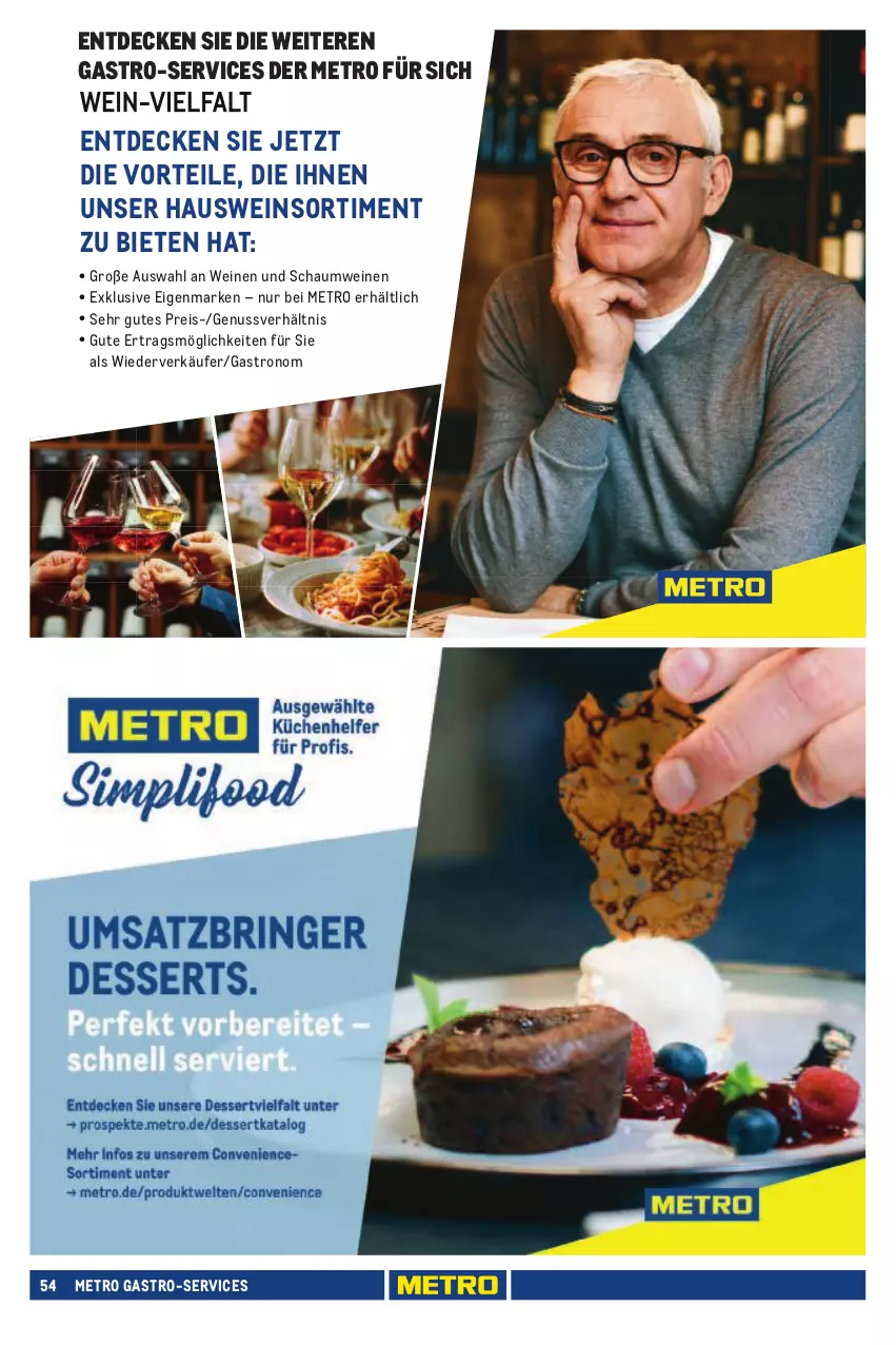 Aktueller Prospekt Metro - Eigenmarkensortiment - von 01.01.2023 bis 18.09.2024 - strona 54 - produkty: decke, eis, Metro, metro gastro, nuss, reis, Ti, wein, weine