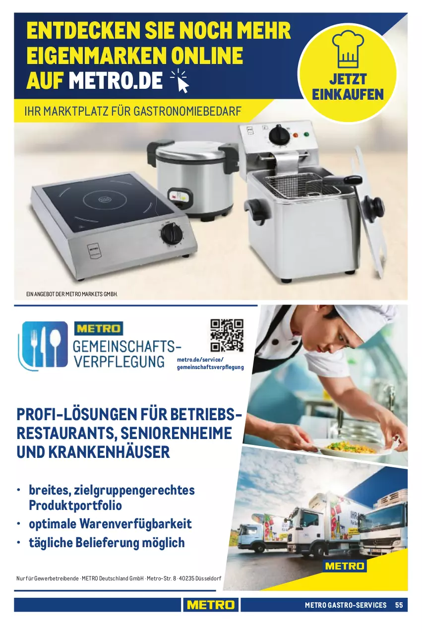 Aktueller Prospekt Metro - Eigenmarkensortiment - von 01.01.2023 bis 18.09.2024 - strona 55 - produkty: angebot, Brei, decke, LG, Metro, metro gastro, Ti