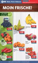 Gazetka promocyjna Combi - Prospekte - Gazetka - ważna od 26.02 do 26.02.2022 - strona 2 - produkty: angebot, angebote, banane, bananen, beere, beeren, beutel, bio, Birnen, chiquita, erdbeere, erdbeeren, heidelbeere, heidelbeeren, mandarine, mandarinen, mango, mangos, orange, orangen, paprika, paprika rot, Schal, Schale, Spitzpaprika, tafelbirnen, Ti