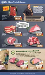 Gazetka promocyjna Combi - Prospekte - Gazetka - ważna od 26.02 do 26.02.2022 - strona 4 - produkty: backofen, beef, braten, Brühe, brustfilet, eis, filet, fleisch, Fleischerei, gewürz, gulasch, Hähnchenfleisch, küche, Küchen, lachs, Lachsbraten, lebensmittel, mac, mit gemüse, möhren, natur, nuss, oder rumpsteak, Ofen, rind, roastbeef, rum, rumpsteak, saft, Schal, Schale, Schere, schmorbraten, schwein, schwein und rind, schweine, steak, steaks, suppe, tafelspitz, Ti, wein, weine, zwiebel, zwiebeln