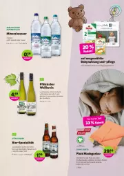 Gazetka promocyjna Denns Biomarkt - Prospekte - Gazetka - ważna od 24.05 do 24.05.2022 - strona 7 - produkty: adelholzener, alkohol, Alwa, angebot, Babynahrung, Bau, baumwolle, bier, bio, bio-baumwolle, eis, elle, ente, Holz, kellerbier, mineralwasser, natur, nuss, Plaid, regal, reis, rel, Spezi, störtebeker, Ti, tisch, wasser, wein, Weißwein, wolle