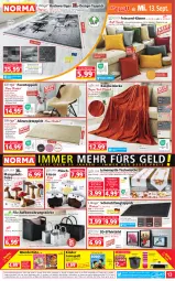 Gazetka promocyjna Norma - Norma - Gazetka - ważna od 18.09 do 18.09.2023 - strona 13 - produkty: Bau, Baueimer, Bebe, beere, bett, braun, decke, Dekotablett, dell, eimer, eis, Elan, elle, gin, Holz, Kinder, kissen, kissenhülle, korb, Kürbis, kuscheldecke, Läufer, LEGO Ninjago, leine, LG, mango, mitteldecke, Mode, ndk, ninjago, orange, pilze, reifen, reis, Schaffell, Schal, sekt, senf, Spiele, tablet, tablett, teppich, Ti, tisch, tischläufer, Tischwäsche, Tüte, weck, Wild