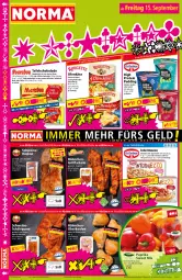 Gazetka promocyjna Norma - Norma - Gazetka - ważna od 18.09 do 18.09.2023 - strona 16 - produkty: auer, Becher, braten, daim, eis, fleisch, Garten, gewürz, grill, grillfackeln, intermezzo, Käse, kräuter, lebensmittel, milch, natur, nuss, Ofen, Ofenkäse, orange, paprika, pudding, regal, reis, Rippen, salami, Sauerrahm, schinken, schoko, schokolade, schwein, schweine, schweinerücken, tafelschokolade, Ti, tiefpreis, vanille, vollmilch, wein, weine