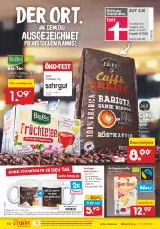 Gazetka promocyjna Netto Marken-Discount - Filial-Angebote - Gazetka - ważna od 26.03 do 26.03.2022 - strona 12 - produkty: auer, bio, biobio, bohne, bohnen, dauertiefpreis, eis, elle, espresso, früchte, Früchtetee, gin, gutschein, kaffee, kaffeebohnen, magazin, messer, ndk, reis, tasse, tee, Ti, tiefpreis, versandkostenfrei