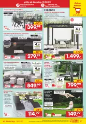 Gazetka promocyjna Netto Marken-Discount - Filial-Angebote - Gazetka - ważna od 26.03 do 26.03.2022 - strona 27 - produkty: angebot, bett, eis, elle, garnitur, Garten, HP, kaffee, kissen, latte, Liege, ndk, pavillon, Rauch, reis, Rückenkissen, rückenlehne, sessel, Sofa, stuhl, Stühl, Ti, tisch, tischplatte, uv-schutz, versandkostenfrei, wasser, ZTE