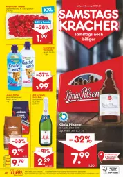 Gazetka promocyjna Netto Marken-Discount - Filial-Angebote - Gazetka - ważna od 26.03 do 26.03.2022 - strona 40 - produkty: angebot, angebote, bohne, bohnen, discount, Holz, kaffee, kaffeebohnen, könig pilsener, kracher, Kuschelweich, lavazza, marken-discount, mm extra, pflaume, pflaumen, pils, pilsener, Schal, Schale, sekt, Ti, tomate, tomaten, uhr, weichspüler, ZTE