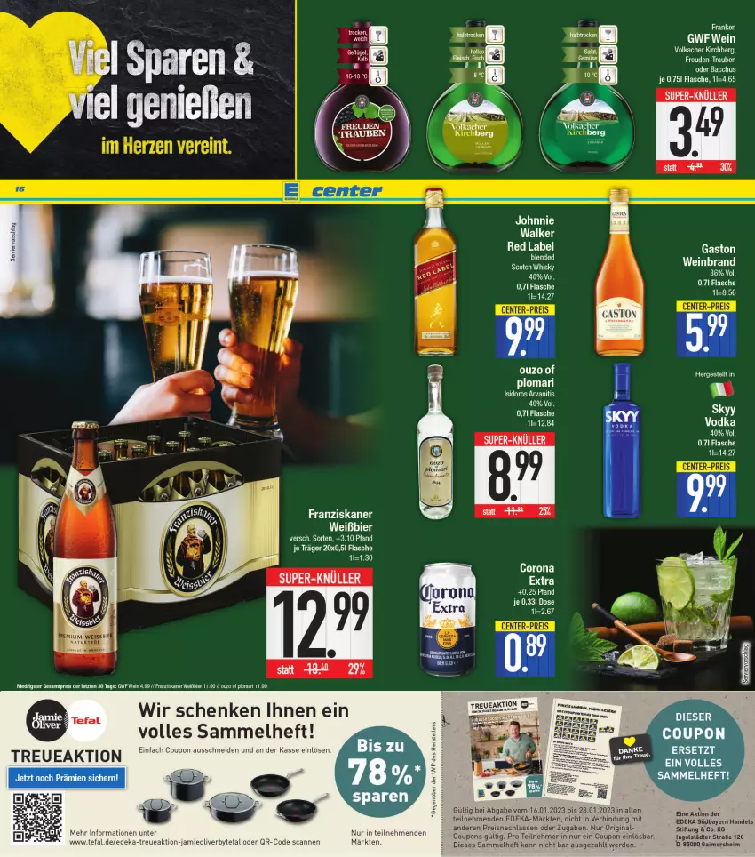 Aktueller Prospekt E Center - Angebote der Woche - von 16.01 bis 21.01.2023 - strona 16 - produkty: deka, olive, tefal, Ti, vodka