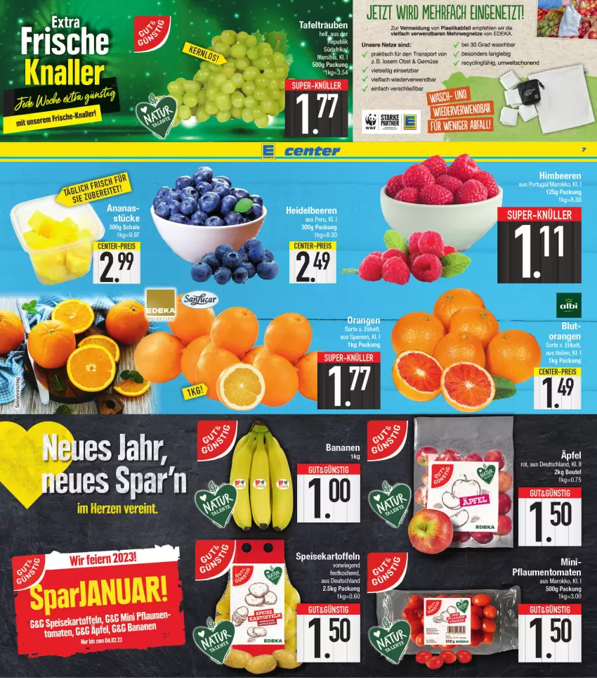 Aktueller Prospekt E Center - Angebote der Woche - von 16.01 bis 21.01.2023 - strona 7 - produkty: banane, bananen, Ti