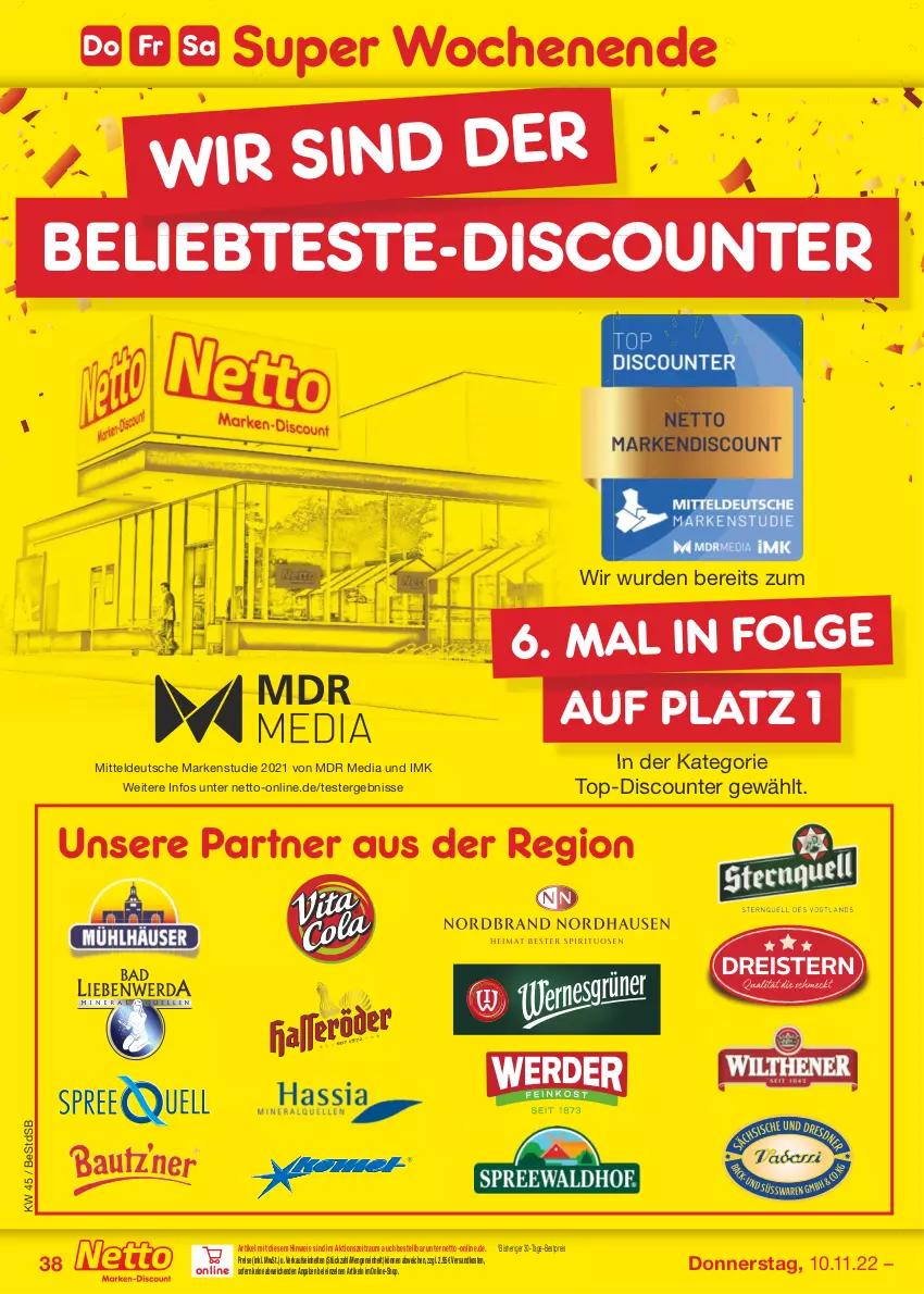 Aktueller Prospekt Netto Marken-Discount - Filial-Angebote - von 07.11 bis 12.11.2022 - strona 38 - produkty: bestpreis, discount, eis, LG, ndk, reis, Ti