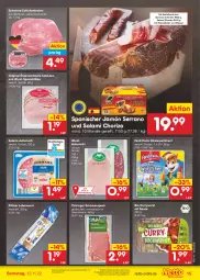 Gazetka promocyjna Netto Marken-Discount - Filial-Angebote - Gazetka - ważna od 12.11 do 12.11.2022 - strona 15 - produkty: angebot, aufschnitt, bestpreis, bio, braten, chorizo, curry, currywurst, eis, ferdi fuchs, gin, Holz, jamón serrano, Kinder, leberwurst, mac, messer, nuss, reis, ring, salami, sauce, schinken, schinkenbraten, schinkenspeck, schwein, schweine, serrano, serrano schinken, Speck, Spezi, Ti, tisch, wein, weine, wurst, ZTE