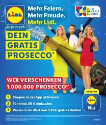 Gazetka promocyjna Lidl - Aktionsprospekt - Gazetka - ważna od 07.10 do 07.10.2023 - strona 1 - produkty: angebot, angebote, Bad, bio, coupon, ecco, eier, eis, flasche, gutschein, prosecco, telefon, Ti, Tüte, ZTE