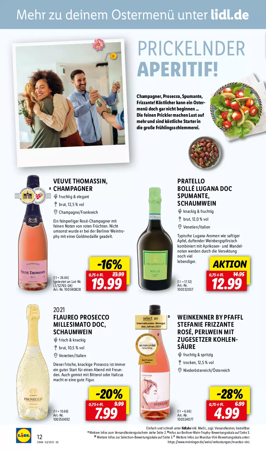 Aktueller Prospekt Lidl - Beste Weine für jeden Anlass - von 01.03 bis 31.03.2023 - strona 12 - produkty: aperitif, apfel, aprikose, aprikosen, berliner, brut, champagne, champagner, ecco, erde, frizzante, frucht, früchte, früchten, gin, gutschein, Italicus, mac, mandel, mandeln, ndk, prosecco, puma, saft, sekt, sim, spumante, tender, Ti, wein