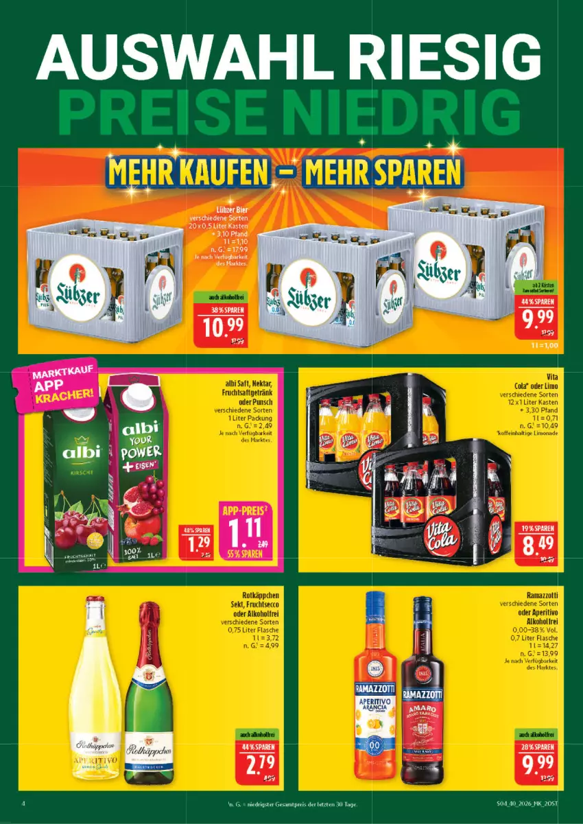 Aktueller Prospekt Marktkauf - Prospekt - von 27.09 bis 03.10.2026 - strona 4 - produkty: bier, kleber, Lübzer, rel, Ti