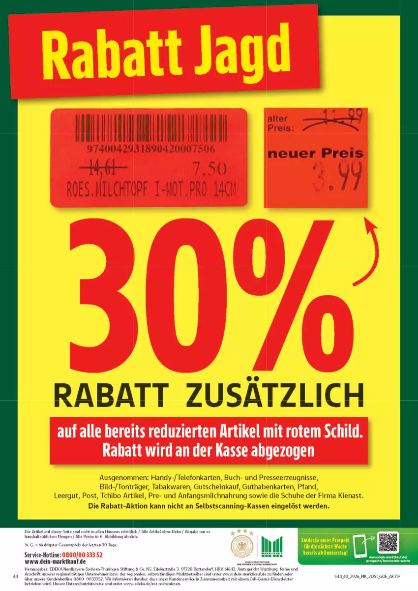 Aktueller Prospekt Marktkauf - Prospekt - von 27.09 bis 03.10.2026 - strona 44 - produkty: buch, decke, eis, erde, guthabenkarte, gutschein, Handy, milch, reis, schuhe, Tchibo, telefon, Ti, ZTE