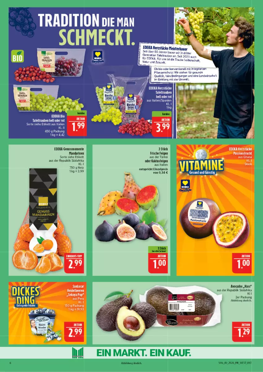 Aktueller Prospekt Marktkauf - Prospekt - von 27.09 bis 03.10.2026 - strona 6 - produkty: auer, Bau, Bauer, beere, beeren, deka, eis, ente, Feigen, heidelbeere, heidelbeeren, mandarine, mandarinen, nuss, reis, Ti