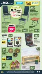 Gazetka promocyjna Netto - Angebote ab Montag - Gazetka - ważna od 07.05 do 07.05.2022 - strona 18 - produkty: auer, Bank, Garten, gartenbank, gartenmöbel, Gartenmöbelabdeckung, hocker, Holz, möbel, rückenlehne, sekt, Sitzhöhe, stapelstuhl, Stapelstühl, stuhl, Stühl, Ti, tisch, ZTE