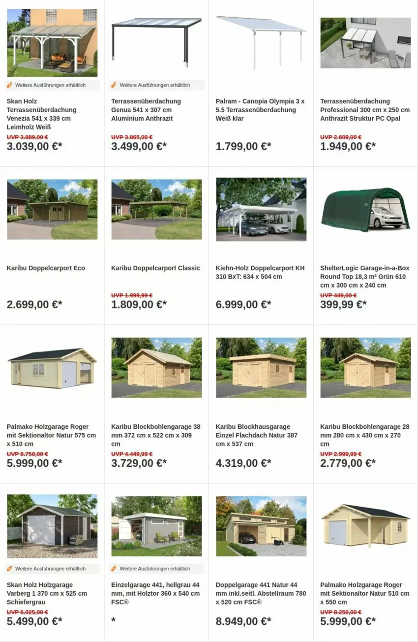 Aktueller Prospekt Obi - Prospekte - von 16.07 bis 24.07.2024 - strona 5 - produkty: Carport, Holz, LG, natur, sekt, Terrassenüberdachung, Ti