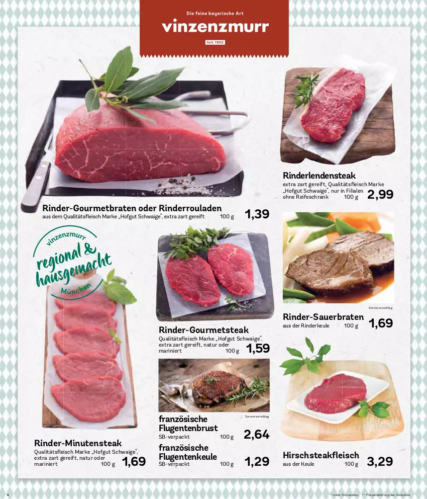 Aktueller Prospekt Aez - Prospekte - von 20.12 bis 24.12.2021 - strona 4 - produkty: auer, braten, eis, elle, ente, Entenbrust, Entenkeule, hofgut, natur, reis, rind, rinder, Rinderkeule, Rinderroulade, rinderrouladen, rouladen, Schrank, steak, teller