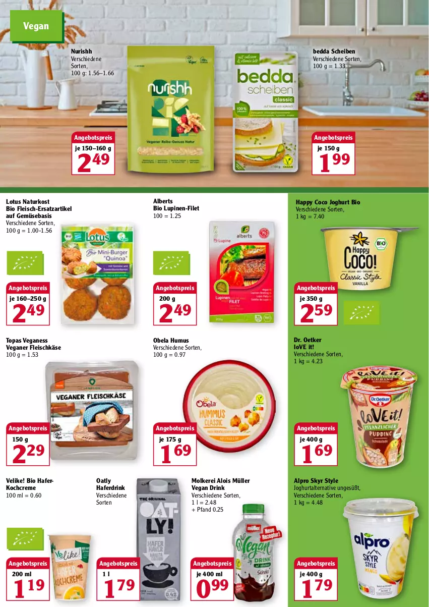 Aktueller Prospekt Globus - Prospekte - von 21.02 bis 26.02.2022 - strona 3 - produkty: alpro, angebot, angebotspreis, bio, creme, Dr. Oetker, drink, eis, filet, fleisch, fleischkäse, hafer, Haferdrink, joghur, joghurt, Käse, Kochcreme, Müller, natur, reis, Skyr, Ti