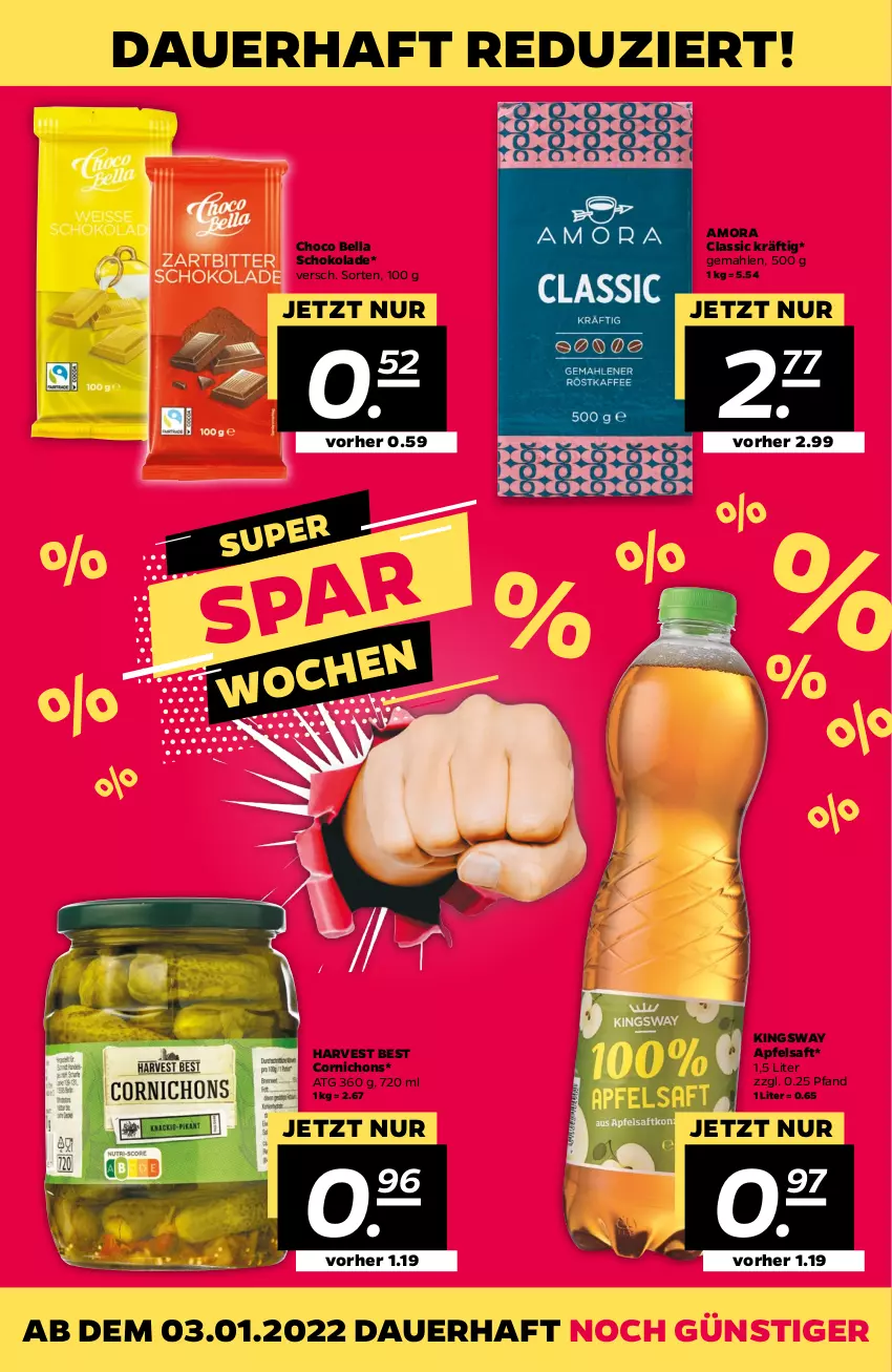 Aktueller Prospekt Netto - Angebote ab Montag - von 03.01 bis 08.01.2022 - strona 31 - produkty: apfel, apfelsaft, auer, gsw, saft, schoko, schokolade, Ti