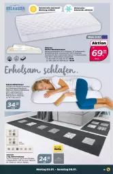 Gazetka promocyjna Netto - Angebote ab Montag - Gazetka - ważna od 08.01 do 08.01.2022 - strona 17 - produkty: Bau, baumwolle, baumwollmischung, bett, kissen, LG, matratze, rel, Ria, teppich, teppiche, Ti, wendematratze, wolle