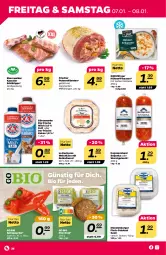 Gazetka promocyjna Netto - Angebote ab Montag - Gazetka - ważna od 08.01 do 08.01.2022 - strona 28 - produkty: bärenmarke, bio, braten, burger, feinkost, fisch, frische milch, gulasch, hühner, kakao, Käse, kasseler, milch, nerf, nuss, paprika, Pfifferlinge, pute, Putenrollbraten, rollbraten, salat, Spitzpaprika, Ti, weichkäse, wurst