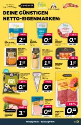 Gazetka promocyjna Netto - Angebote ab Montag - Gazetka - ważna od 08.01 do 08.01.2022 - strona 7 - produkty: baguette, brie, curry, currywurst, eis, fleisch, fleischwurst, Geflügel, gouda, Hähnchenschnitzel, jagdwurst, jumbo, Kefir, natur, sahne, salami, schnitzel, schwein, schweine, Skyr, Soße, Ti, wein, weine, wurst