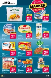 Gazetka promocyjna Netto - Angebote ab Montag - Gazetka - ważna od 08.01 do 08.01.2022 - strona 8 - produkty: activia, alpro, brot, danone, danone activia, dell, Dr. Oetker, drink, exquisa, fisch, géramont, hafer, Haferdrink, iglo, joghur, joghurt, kakao, Kinder, kinder pingui, knoppers, mortadella, nesquik, nestlé, nuss, pingui, pizza, pizza salame, quark, reinert, snack, Ti, vita, wurst