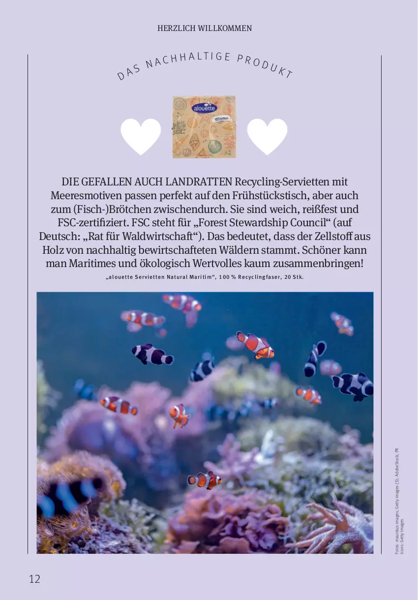 Aktueller Prospekt Rossmann - Prospekte - von 01.04 bis 30.04.2024 - strona 12 - produkty: alouette, brötchen, Clin, fisch, Holz, natur, natura, ring, Serviette, servietten, Ti, tisch