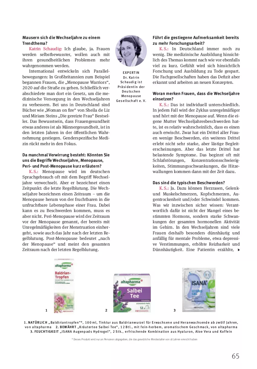 Aktueller Prospekt Rossmann - Prospekte - von 01.04 bis 30.04.2024 - strona 65 - produkty: aloe vera, Altapharma, brita, eis, elle, enders, erde, fisch, fische, frucht, Gesundheit, gin, hyaluron, isana, kräuter, mac, Maus, rasen, Rauch, rel, Ria, rum, rwe, sana, Spezi, tee, Ti, tisch, usb, WICK, wolle, ZTE