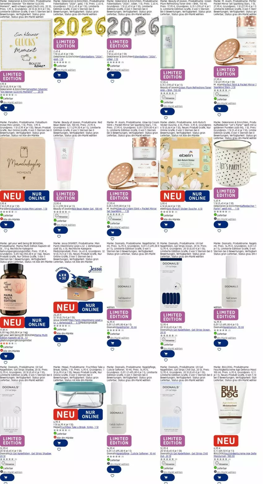 Aktueller Prospekt Dm Drogerie - Prospekte - von 08.12 bis 17.12.2025 - strona 18 - produkty: akku, ball, Becher, bio, Bulldog, creme, dusche, eis, feuchtigkeitscreme, frucht, kaffee, kaffeebecher, leine, mam, medizinprodukt, Pants, reis, Ria, ring, rum, Serum, Serviette, servietten, tee, Ti, Toner, uhu, Yo