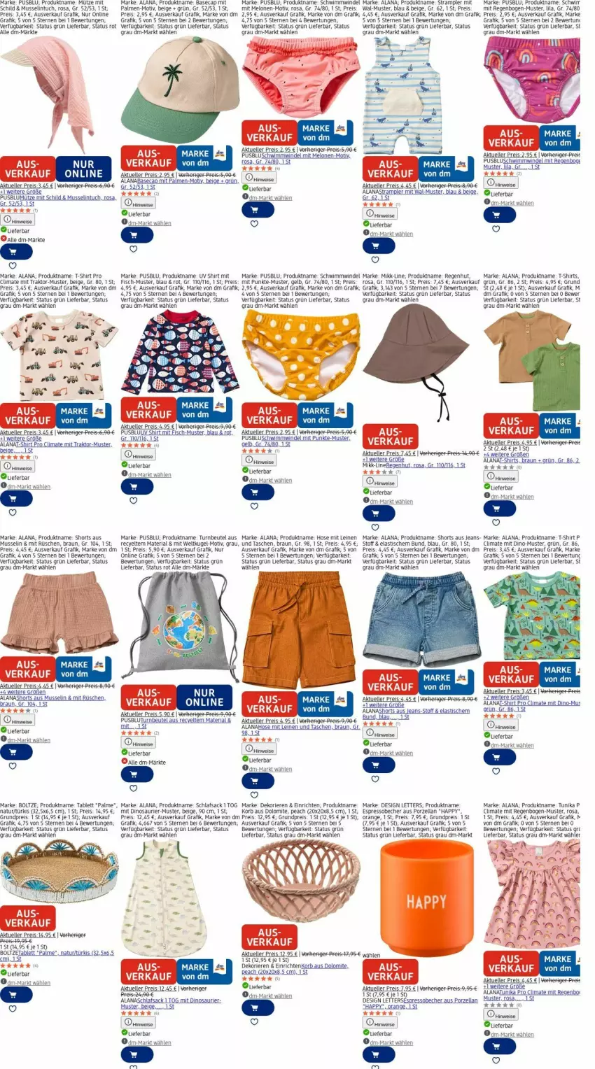 Aktueller Prospekt Dm Drogerie - Prospekte - von 08.12 bis 17.12.2025 - strona 4 - produkty: asti, Astra, Becher, beutel, braun, Cap, eis, elle, espresso, fisch, hose, jeans, korb, Kugel, leine, melone, melonen, Mütze, natur, orange, reis, Ria, sac, schlafsack, shirt, shirts, shorts, Strampler, T-Shirt, tablet, tablett, Tasche, taschen, Ti, tisch, tuc, tunika, usb