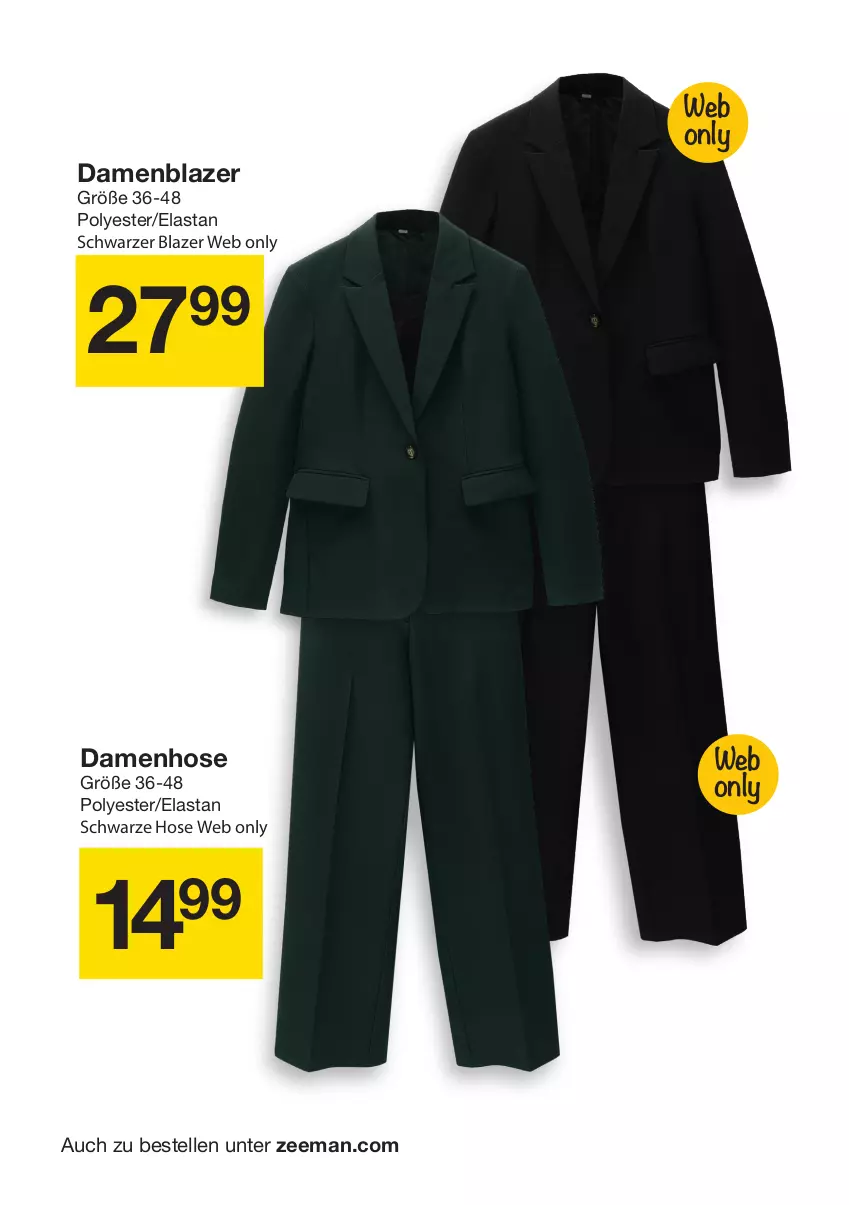 Aktueller Prospekt Zeeman - Prospekte - von 23.11 bis 29.11.2024 - strona 10 - produkty: Blazer, elle, hose