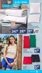 Gazetka promocyjna Aldi Nord - Von Montag - Gazetka - ważna od 15.06 do 15.06.2024 - strona 19 - produkty: aldi, Bau, baumwolle, decke, dell, ecovero, elle, ente, gin, kissen, kopfkissen, lenzing, Mode, reine baumwolle, rwe, shorts, Ti, up2fashion, wolle, ZTE