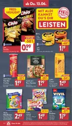 Gazetka promocyjna Aldi Nord - Von Montag - Gazetka - ważna od 15.06 do 15.06.2024 - strona 34 - produkty: aldi, beutel, bonbons, brause, dip, eis, elle, funny-frisch, gin, leibniz, natur, nimm2, nuss, reis, Ria, storck, teller, Ti, tortilla, tortillas, ZTE, zucker