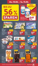 Gazetka promocyjna Aldi Nord - Von Montag - Gazetka - ważna od 15.06 do 15.06.2024 - strona 7 - produkty: alkohol, aprikose, aprikosen, bahlsen, Becher, comtess, creme, eis, elle, ferrero, früchte, gin, keks, kekse, Kinder, knoppers, kuchen, Kugel, milch, milchreis, milka, miracel, miracel whip, Müller, Nougatcreme, reis, salat, salatcreme, schoko, schokolade, schwein, snack, storck, teller, tender, Ti, vollmilch, wein, Yo, ZTE