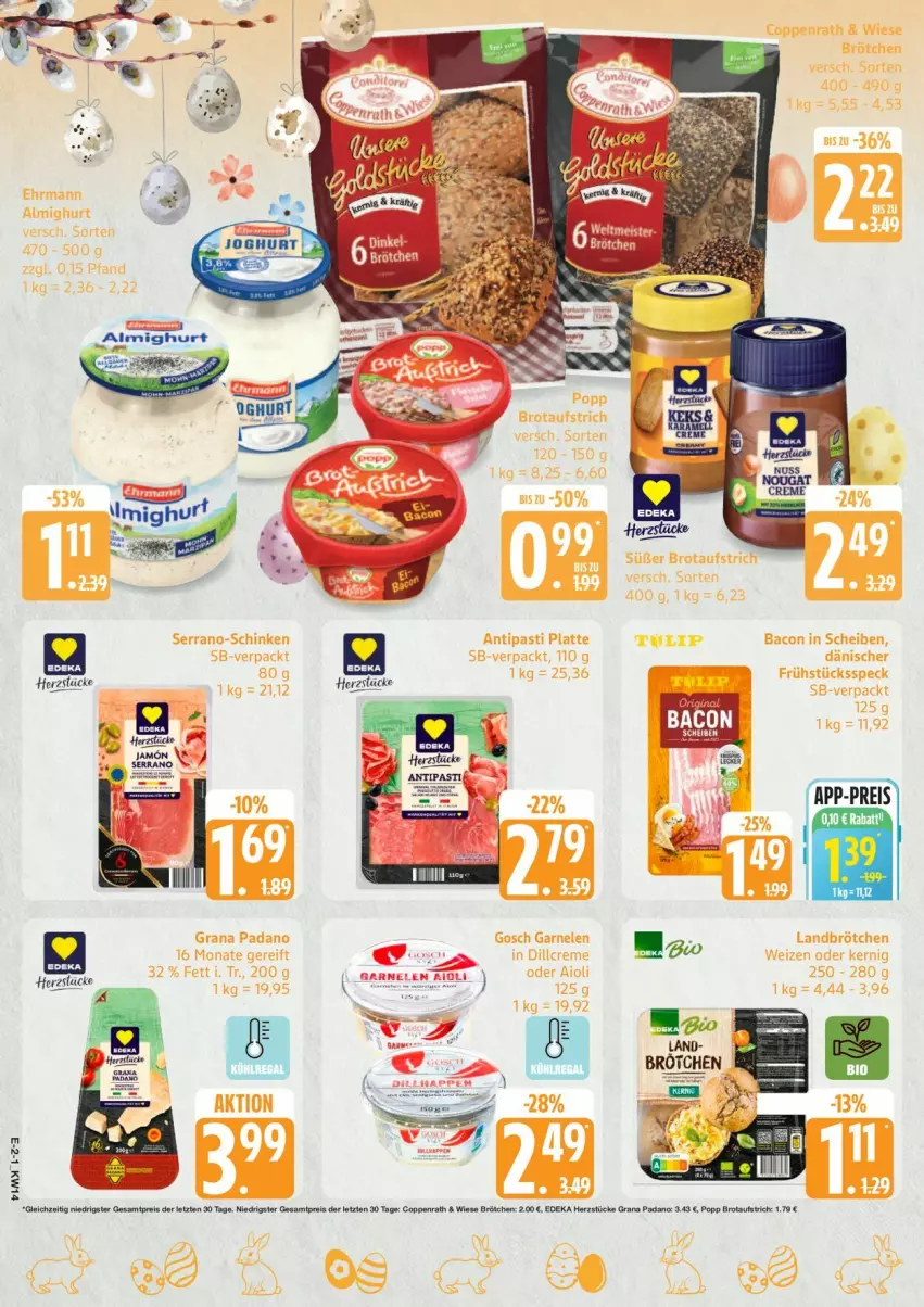 Aktueller Prospekt Edeka - Prospekte - von 30.03 bis 04.04.2026 - strona 2 - produkty: brötchen