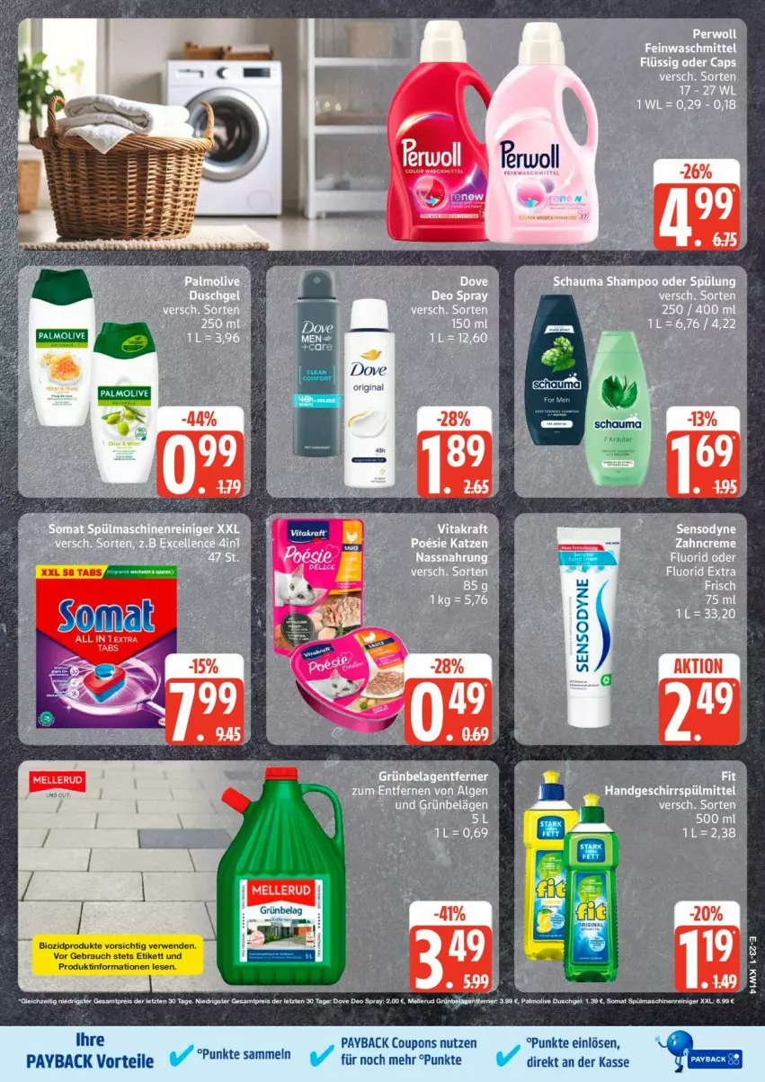 Aktueller Prospekt Edeka - Prospekte - von 30.03 bis 04.04.2026 - strona 28 - produkty: bio, biozidprodukte, dove, gin, payback, Rauch, rwe, schauma, Ti