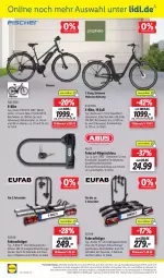 Gazetka promocyjna Lidl - Aktionsprospekt - Gazetka - ważna od 13.04 do 13.04.2024 - strona 40 - produkty: abus, akku, Amber, angebot, angebote, beleuchtung, bügel, E-Bike, E-Bikes, eis, elle, eufab, Fahrrad, fisch, fische, Fischer, lack, Mantel, ndk, prophete, reis, rel, riegel, rwe, Schal, Schale, shimano, telefon, Ti, uhr