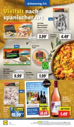 Gazetka promocyjna Lidl - Aktionsprospekt - Gazetka - ważna od 13.04 do 13.04.2024 - strona 42 - produkty: angebot, coupon, dip, eis, elle, fisch, flasche, früchte, garnelen, meeresfrüchte, Muscheln, ndk, reis, roséwein, Sardinen, sauce, saucen, Schal, Schale, tempranillo, Ti, uhr, wein