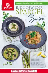 Gazetka promocyjna Selgros - Spargelsaison - Gazetka - ważna od 30.04 do 30.04.2024 - strona 1 - produkty: gin, LG, rezept, rezepte, spargel, Ti
