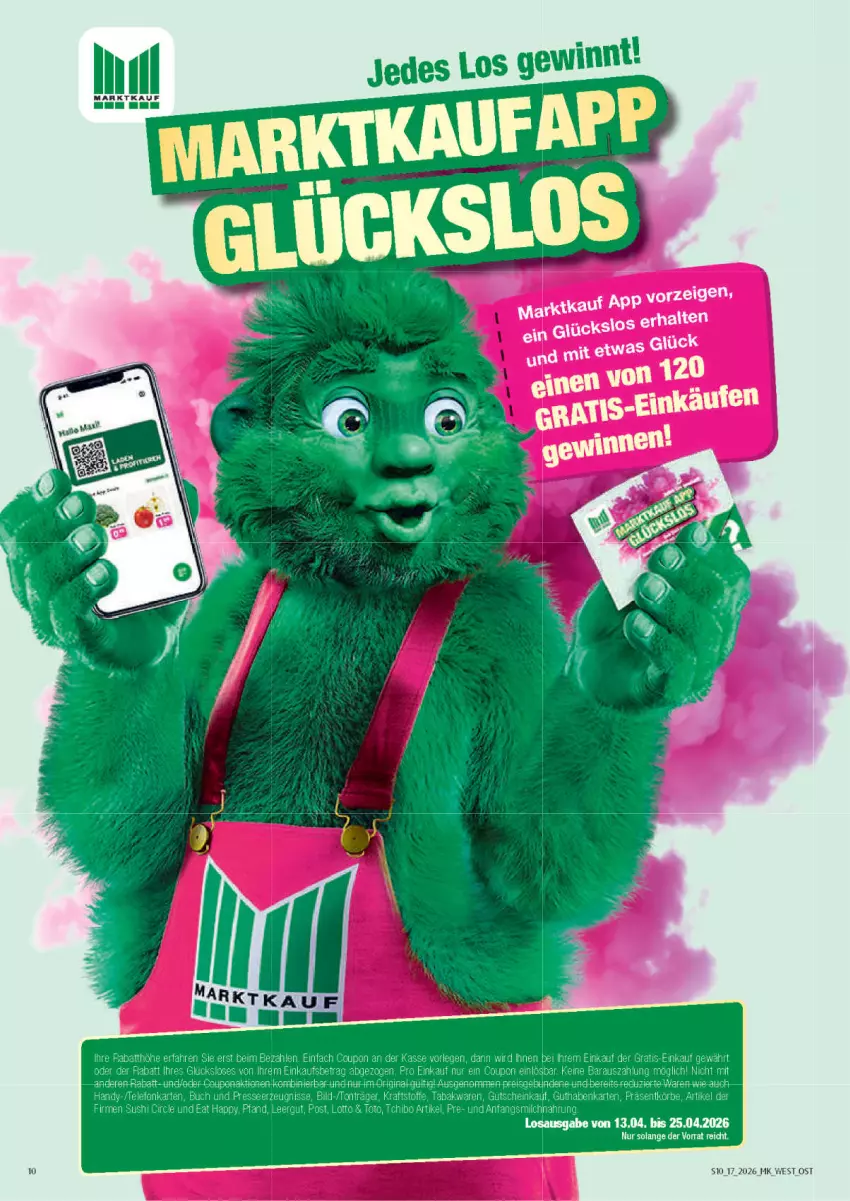 Aktueller Prospekt Marktkauf - Prospekt - von 19.04 bis 25.04.2026 - strona 10 - produkty: coupon, eis, gin, milch, reis, Sushi, Tchibo, Ti