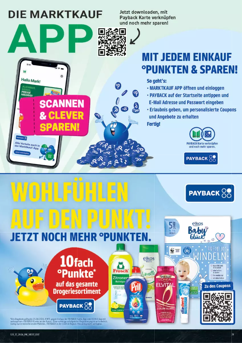 Aktueller Prospekt Marktkauf - Prospekt - von 19.04 bis 25.04.2026 - strona 31 - produkty: angebot, angebote, coupon, coupons, deka, LG, merl, payback, Persona, tee, Ti