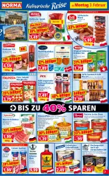 Gazetka promocyjna Norma - Norma - Gazetka - ważna od 10.02 do 10.02.2025 - strona 7 - produkty: antipasti, aprikose, aprikosen, asti, auer, aufstrich, Balaton, Bau, Bauer, Becher, bier, dell, eis, elle, fisch, flasche, fleisch, frikadellen, Gänseleber, Geflügel, gewürz, gin, gulasch, kartoffel, Kartoffelpüree, Käse, kirsch, krakauer, kräuter, kräuterlikör, kräutern, kühlregal, lachs, latte, likör, mac, margherita, nudel, pastete, pizza, püree, Rauch, regal, rezept, rote bete, salami, sandwich, schinken, schwein, schweine, schweinefleisch, Speck, südtiroler, tee, Ti, topf, waffeln, wein, weine, wurst