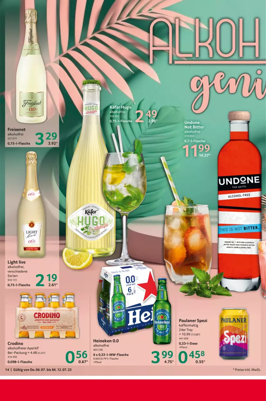 Aktueller Prospekt Selgros - Food - von 06.07 bis 12.07.2023 - strona 14 - produkty: alkohol, aperitif, drink, eier, eis, flasche, freixenet, heineken, lion, Mett, mw-flasche, Paula, paulaner, reis, Spezi, Ti