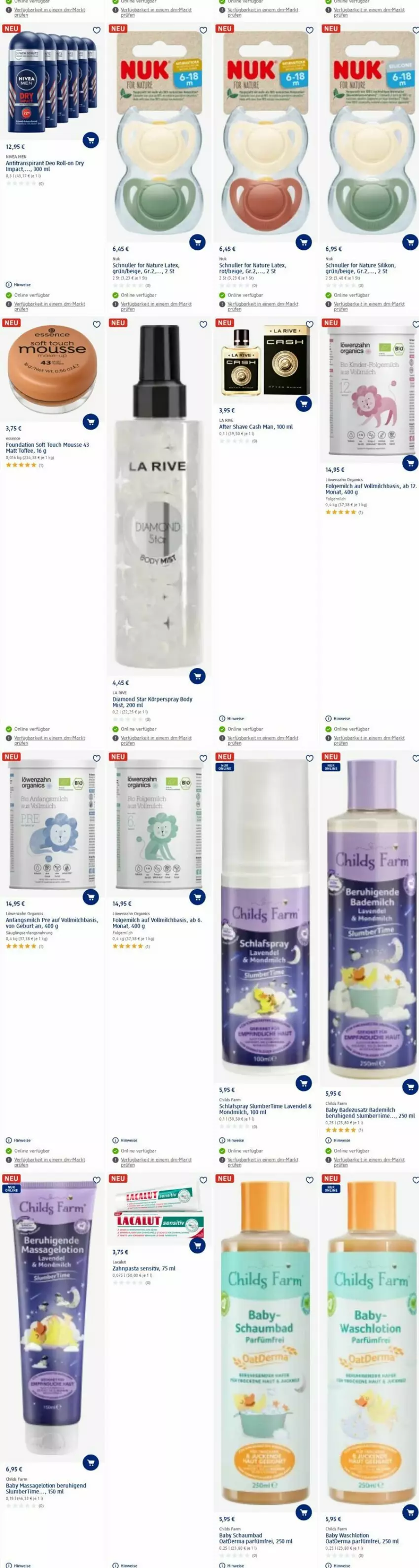 Aktueller Prospekt Dm Drogerie - Prospekte - von 30.10 bis 08.11.2023 - strona 9 - produkty: after shave, Antitranspirant, Bad, body, deo, deo roll-on, eis, folgemilch, Kinder, Körperspray, Lacalut, lavendel, LG, Lotion, milch, mousse, natur, olsen, pasta, roll-on, rwe, schaumbad, Ti, uhd, vollmilch, zahnpasta