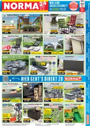 Gazetka promocyjna Norma - Norma - Gazetka - ważna od 24.07 do 24.07.2022 - strona 1 - produkty: angebot, Anhänger, apfel, auflagenbox, auto, Bank, Bau, baumwolle, Beetumrandung, braun, creme, Draht, eis, elle, ente, Garten, heckenschere, hering, hocker, kissen, klappsessel, kopfkissen, latte, Leuchte, leuchten, LG, Liege, lorenz, lounge-set, messer, Mett, Motorsense, Multifunktionsliege, ndk, pavillon, rasen, rasentrimmer, reis, reiss, ring, Rückenkissen, rückenlehne, rwe, Schal, Schaukel, Schere, Schmetterling, schultergurt, Seitenmarkise, sessel, sitzbank, Sofa, sonnenliege, sonnensegel, Tasche, Ti, tiernahrung, tisch, tragetasche, Wanne, wasser, wein, weine, weinshop, werkzeug, wolle, Zelt