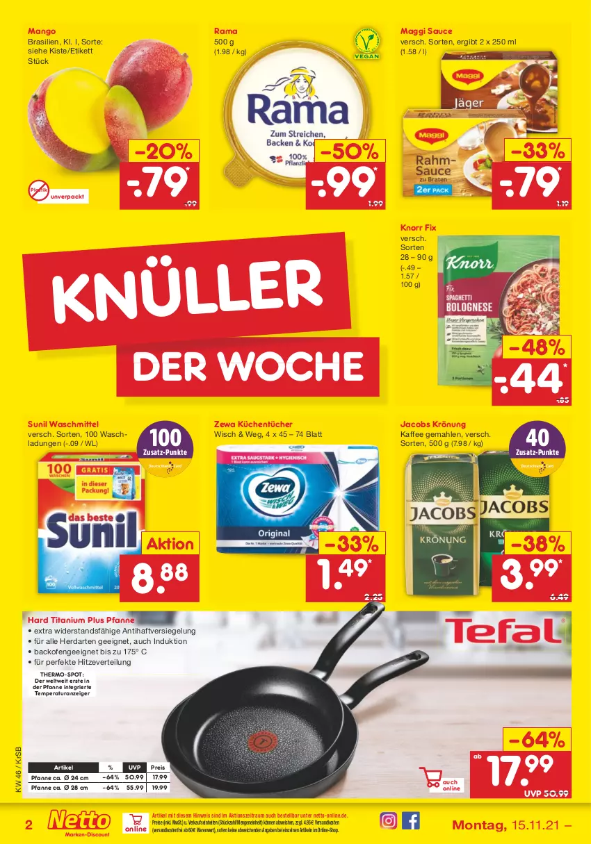 Aktueller Prospekt Netto Marken-Discount - Filial Angebote - von 15.11 bis 20.11.2021 - strona 2